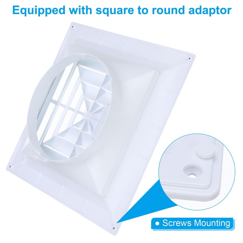 PATIKIL Square Air Vent Cover 16 x 16 Inch, 8