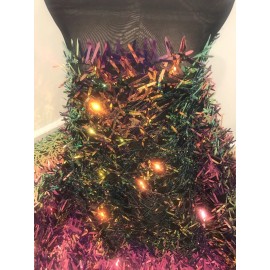 wowfabric4less123 Purple Pink Iridescent 3D 4way stretch sequin fabric 50” Width Sold By The Yard