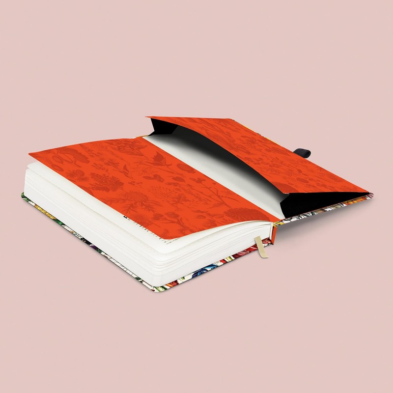 NOTIQUE Polka Dot Notebook with Elastic Band, 13 x 21