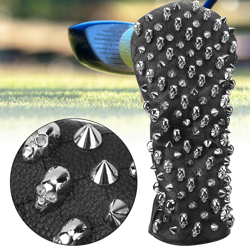 PU Waterproof Golf Putter Cover Club Protection Headcover Supplies Skull