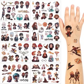 Tattoo for Children, 8 Sheets Temporary Tattoo Sticker Set for Girls Boys Children's Tattoos Waterproof for Birthday Gifts Children's Birthday Party Bag Festival Party Decoration