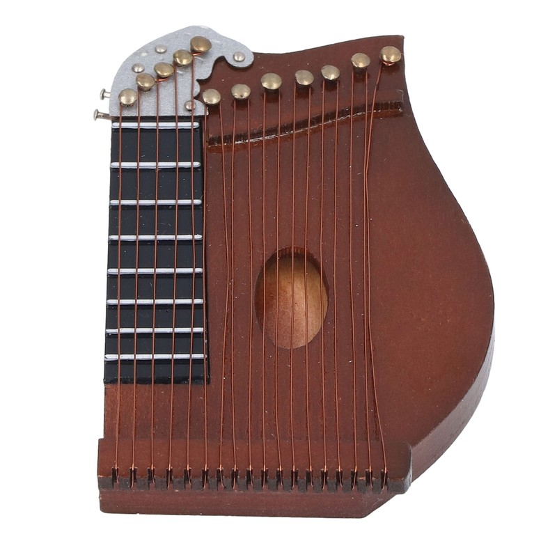 Guzheng Model Wooden Miniature Guzheng Musical Instrument Model Display for
