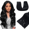 Elailite Clip-In Real Hair Extensions, 5 Pieces, Remy Hair Extensions