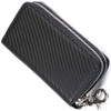 Berkut Carbon Leather x Grain Leather Mini Wallet, Coin Purse,
