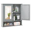 LOKO Bathroom Wall Cabinet with Mirror, Modern Mirror Cabinet with