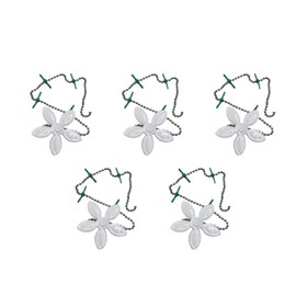 5PCS Flower Shape Shower Drain Sink Remover Daisy Hair Catcher Shower Drain Protector, Chain Hook Catcher Strainer Hair Snare for Bathroom Bathtub Kitchen