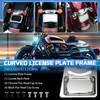 3162 Curved License Plate Holder Frame Fits 1991-2010 Select Harley
