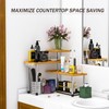ZHWS Kitchen Countertop Organizer Spice Rack for Salt, Bathroom Counter