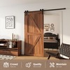 WINSOON 6FT Rail Single Track Bypass Sliding Barn Door Hardware