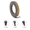 Rubber Seal 2 x 3 m for D Profiles, Brown