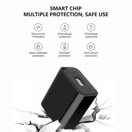 BestCH US Plug 5V 1A USB Port Wall Charger 5 Volt 1 Amp AC-DC Power Adapter Converter