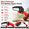 21V Cordless Mini Chainsaw for DIY Wood Cutting – Rechargeable