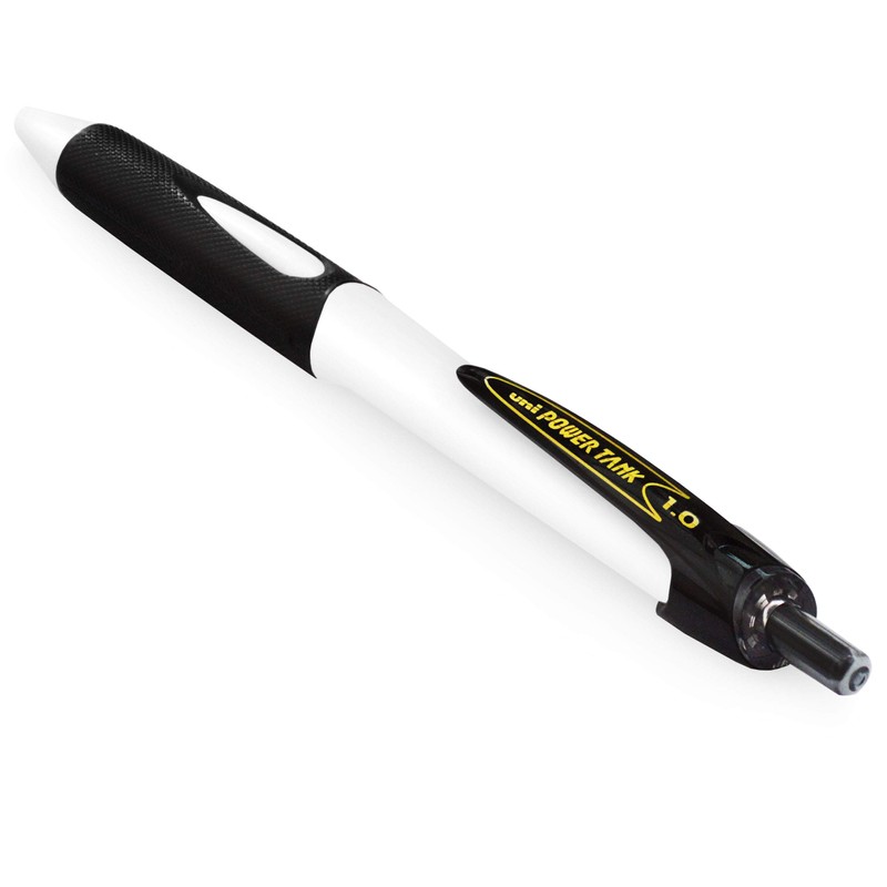 Uni-Ball SN-220 Power Tank Retractable Ballpoint Pen 1.0mm White Barrel