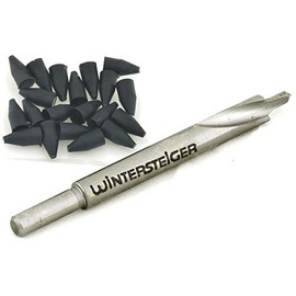 Binding Mount Drill Bit (3.5mm x 9.5mm) - Binding Mounting Drill Bits, Accessories to Set Bindings on Skis, Includes 25 Binding Hole Plugs to Close Open Holes, for All Ski Bindings