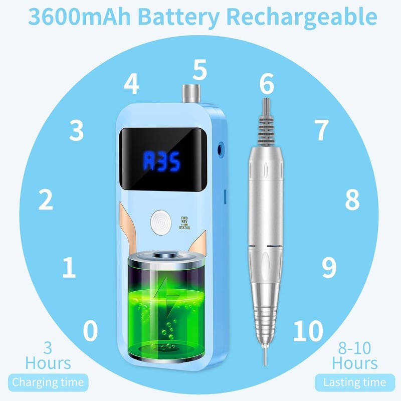 Professional Nail Drill Machine Electric Nail File Kits for Acrylic