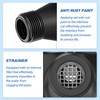 MEANLIN MEASURE Plastic 1/2" NPT Couplings Water Meter Gallon Cold