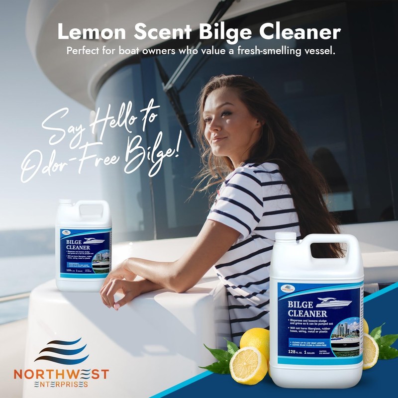 Bilge Cleaner for Boats - Highly Effective Removing Dirt, Grime,