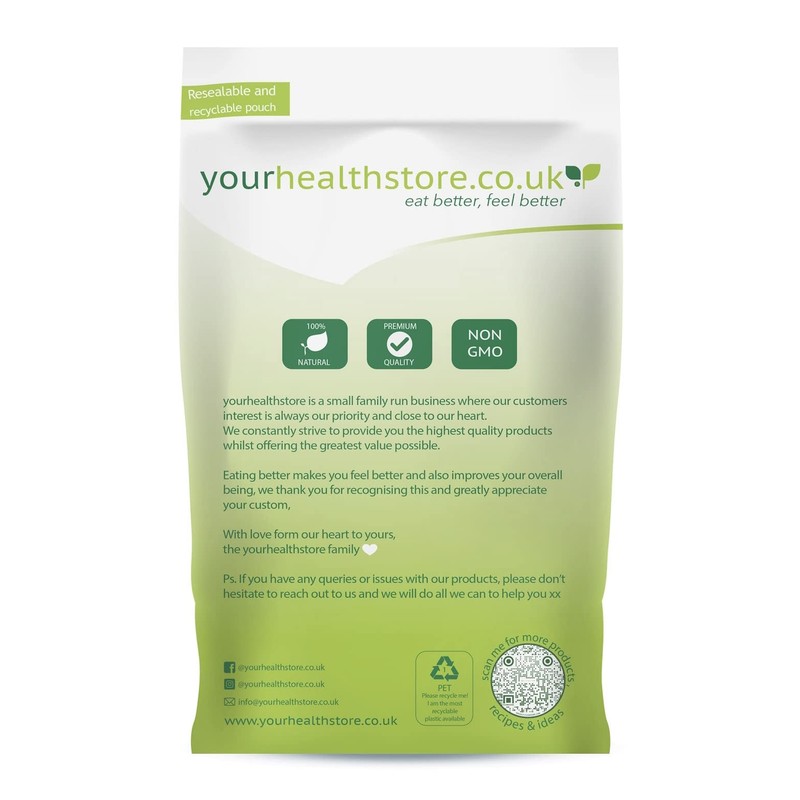 yourhealthstore Cassava Flour 500g, Gluten Free, Premium Quality All Purpose