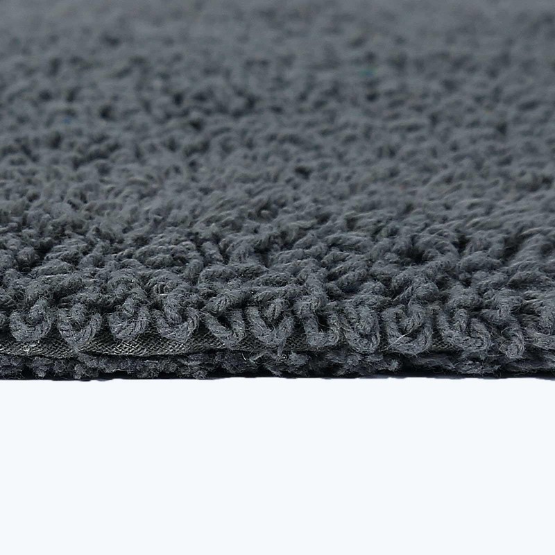 Homescapes Premium Toilet Mat, Grey, Cotton Bath Mat 50 x