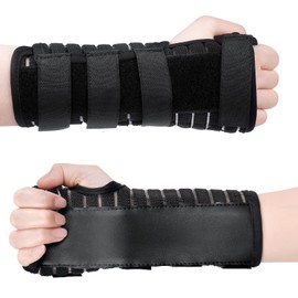 AOOWU Wrist Support Splint Brace, Adjustable Carpal Tunnel Wrist Support Brace with Metal Splint, Breathable Wrist Support per Relieves Pain from Carpal Tunnel, Sprains, and Tendonitis (S, Right)