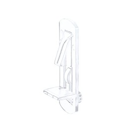Bitray Shelf Support Peg Locking Shelf Pins Self-Locking Bracket Clips Fits 13/64" Dia Hole and 19/32" Shelf -50pcs
