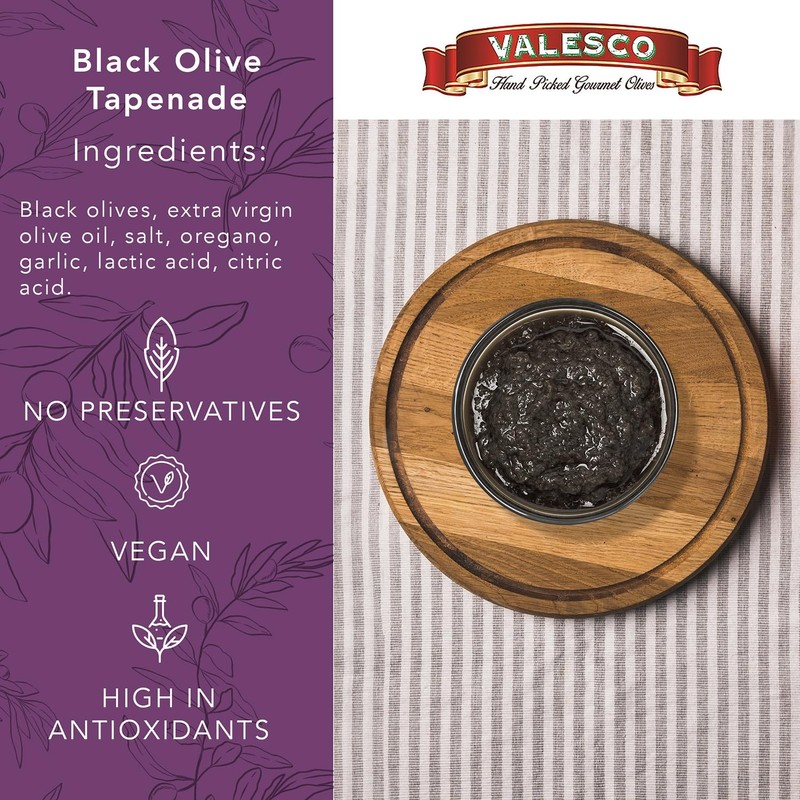 VALESCO Olive Tapenade Variety Pack - Spicy, Herb, and Black