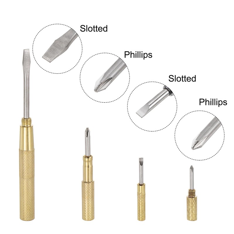 HARFINGTON 6 in 1 Mini Multifunction Claw Copper Hammer and