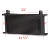 AN10-10AN 19 Row Engine Oil Cooler (Black, 19 Row English-style