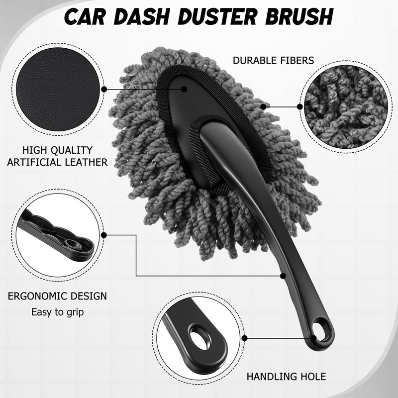 Wovnet 16 Pcs Windshield Cleaner Tool, Car Cleaning Kit with