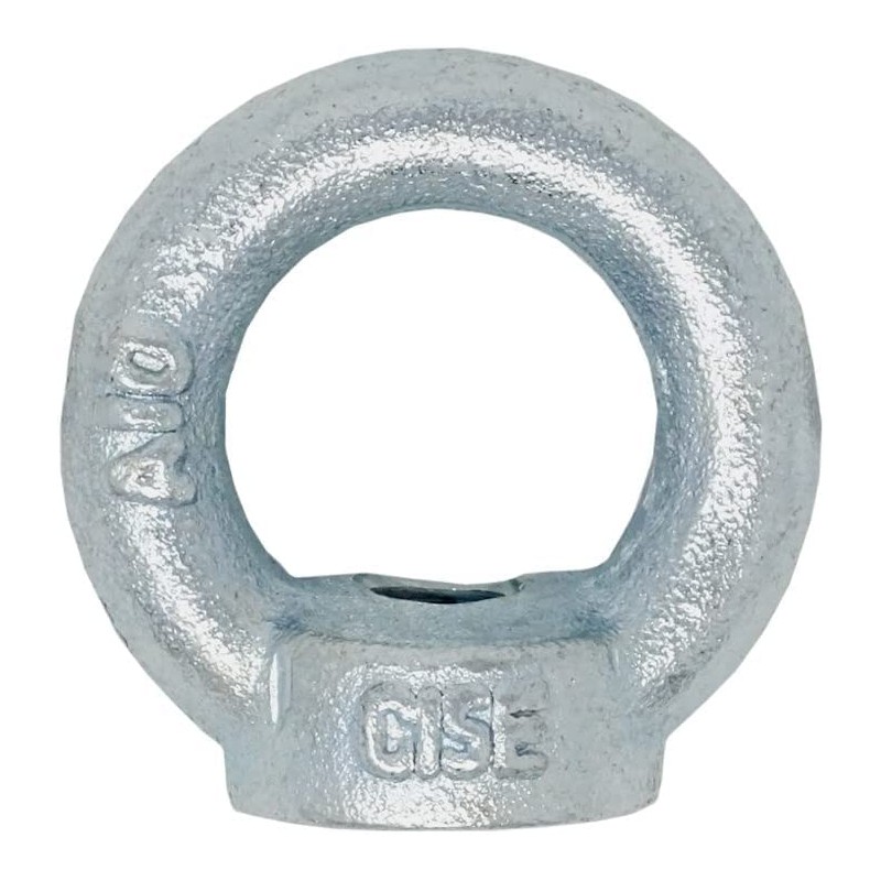 8x Ring Nuts M8 DIN582 C15E Eyelet Nuts Iron Galvanised