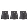 3pcs Fabric Lampshade Modern Star Pattern E14 Lampshade Hand Crafted