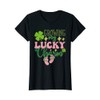 Womens Growing My Lucky Charm, Pregnancy Announcement St Patricks T-Shirt