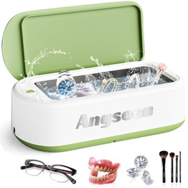 Cleaner Machine Ultrasonic for Jewelry, 48kHz 640ML Portable Professional- Jewelry Cleaner Ultrasonic Machine with 2 Timer Modes for Jewelry, Retainer, Glasses, Denture,Watch