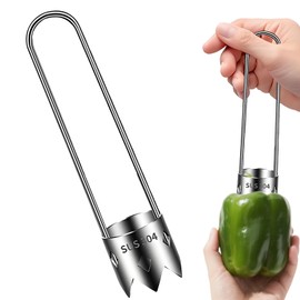 1 Pcs Red Bell Pepper Seed Corer,Pepper Corer,For Removing Fruit Vegetable Cores,Kitchen Gadget