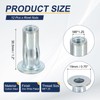 PATIKIL 12 Pcs Multi-Grip Rivet Nuts, M8 Pre-Bulbed Shank Flat