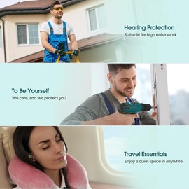 Yerdos 60 Pairs Soft Foam Earplugs, Noise Cancelling Earplugs for Sleeping, 38dB Highest SNR, EarPlugs for Sleeping Noise Cancelling, Reusable Comfortable Hearing Protection Foam Earbuds for Sleep, Snoring,