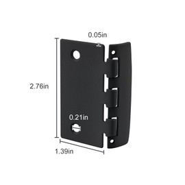 2-3/4” Flip Action Door Lock Compatible with Prime-Line U 103198 Reversible White Privacy Lock - with Anti Lock Out Screw for Child Safe Mode (Black)