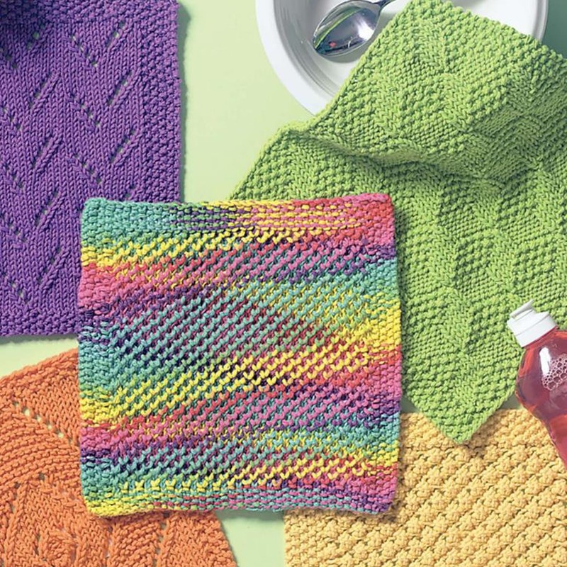 Leisure Arts Kitchen Bright Dishcloths