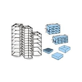 Chest Freezer Rack for 3 Inch High Boxes, 8 Box Capacity, 25H Inches