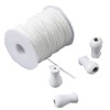 Blinds Cord String Window Wood Tassels/knobs,1.8mm White Braided Lift Shade