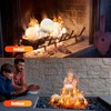 Sasylvia 6 Pcs Ceramic Fire Balls Fire Pit Balls, White