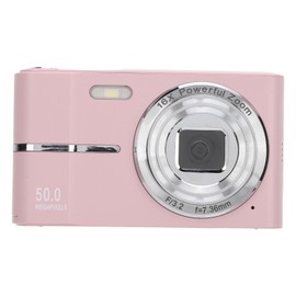 Yunseity Cámara FHD 1080P, Pequeña Cámara Digital de Bolsillo con Enfoque Automático y Zoom 16X para Viajes (Pink)