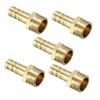 sourcing map Brass Hose Connector Thread Connector 8 mm Nozzle