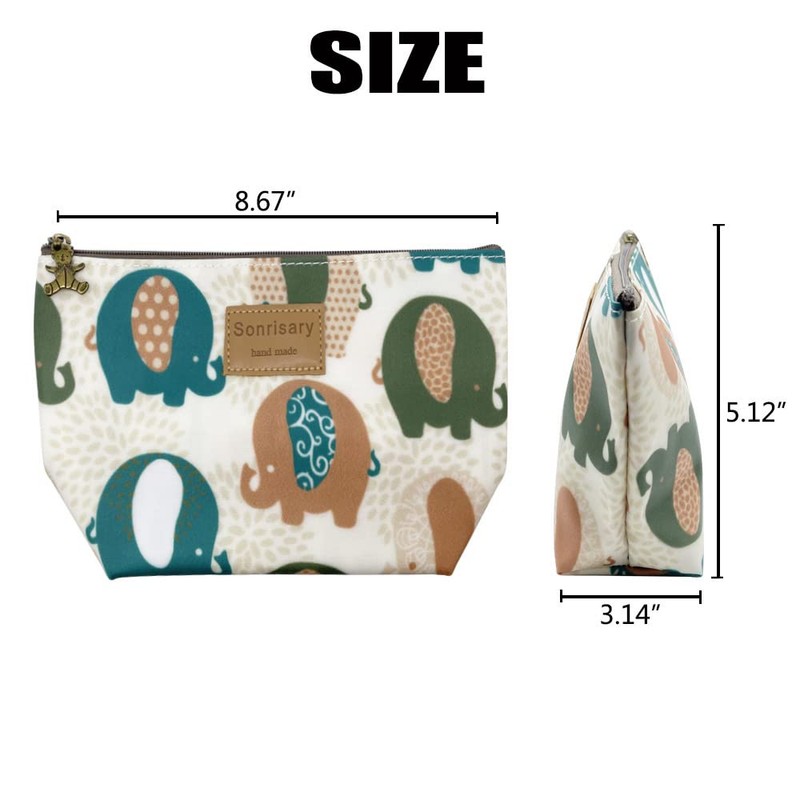 Porta cosméticos HUNGER estampado floral, funda de transporte, 14 patrones, (1141705),
