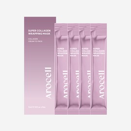 Arocel [Arocell] Super Collagen Wrapping Mask 1 box (5mlx4 packets) / [아로셀] 슈퍼 콜라겐 랩핑 마스크 1박스 (5mlx4포)