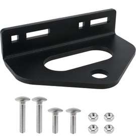 Zero Turn Lawn Mower Trailer Hitch with 4 Bolts Fit for Craftsman, John Deere, Cub Cadet, Exmark, Toro，6mm Heavy Duty Thick & Rugged Steel Lawn Mower Towing Hitch Kit,Black Trailer Hitch Mount