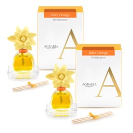 AGRARIA AirEssence & PetiteEssence Flower and Reed Diffuser Set, Luxury Home Fragrance Set, Scented Oil Reed Diffuser Gift for All Occasions