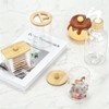 Bamboo Bathroom Accessories Set 4 Pcs, 1 Qtip Holder,1 Soap
