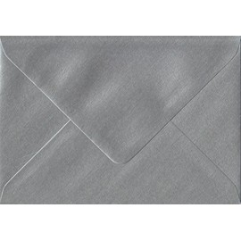 Metallic Silver G4-152 mm x 216 mm (8.5 inch x 6 inch) 100gsm Gummed Envelope (Pack of 50)