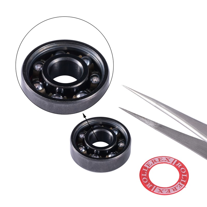 Rollerex 608ZZ ABEC-7 Skate Wheel Bearings Spacers and Washers Kit